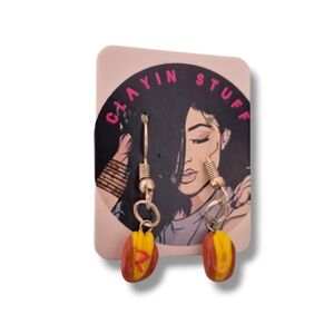 Clayin Stuff Mini Food Earrings ☆ French Fries Hot Dogs With Ketchup & Mustard